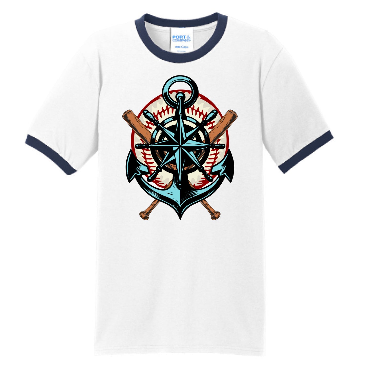 White/Navy - FRONT