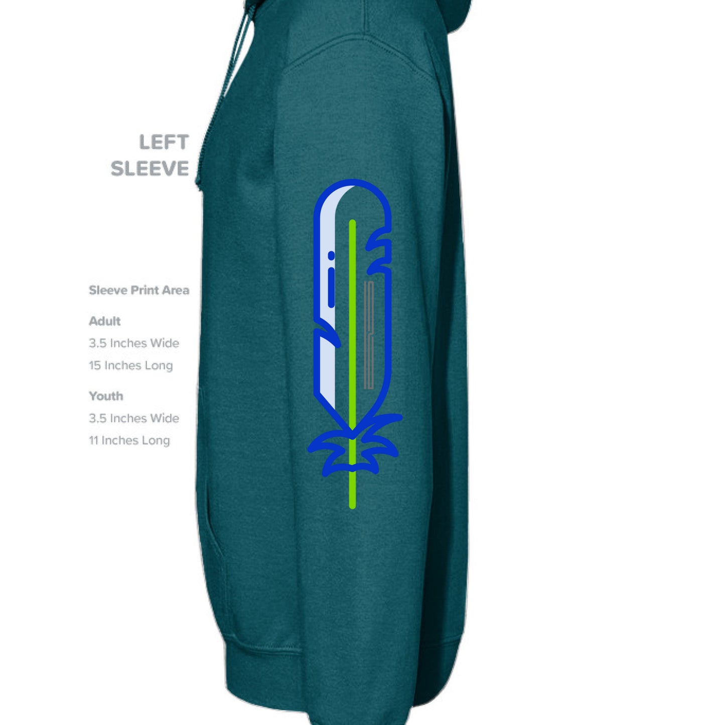 Black/Teal - SLEEVE_LEFT