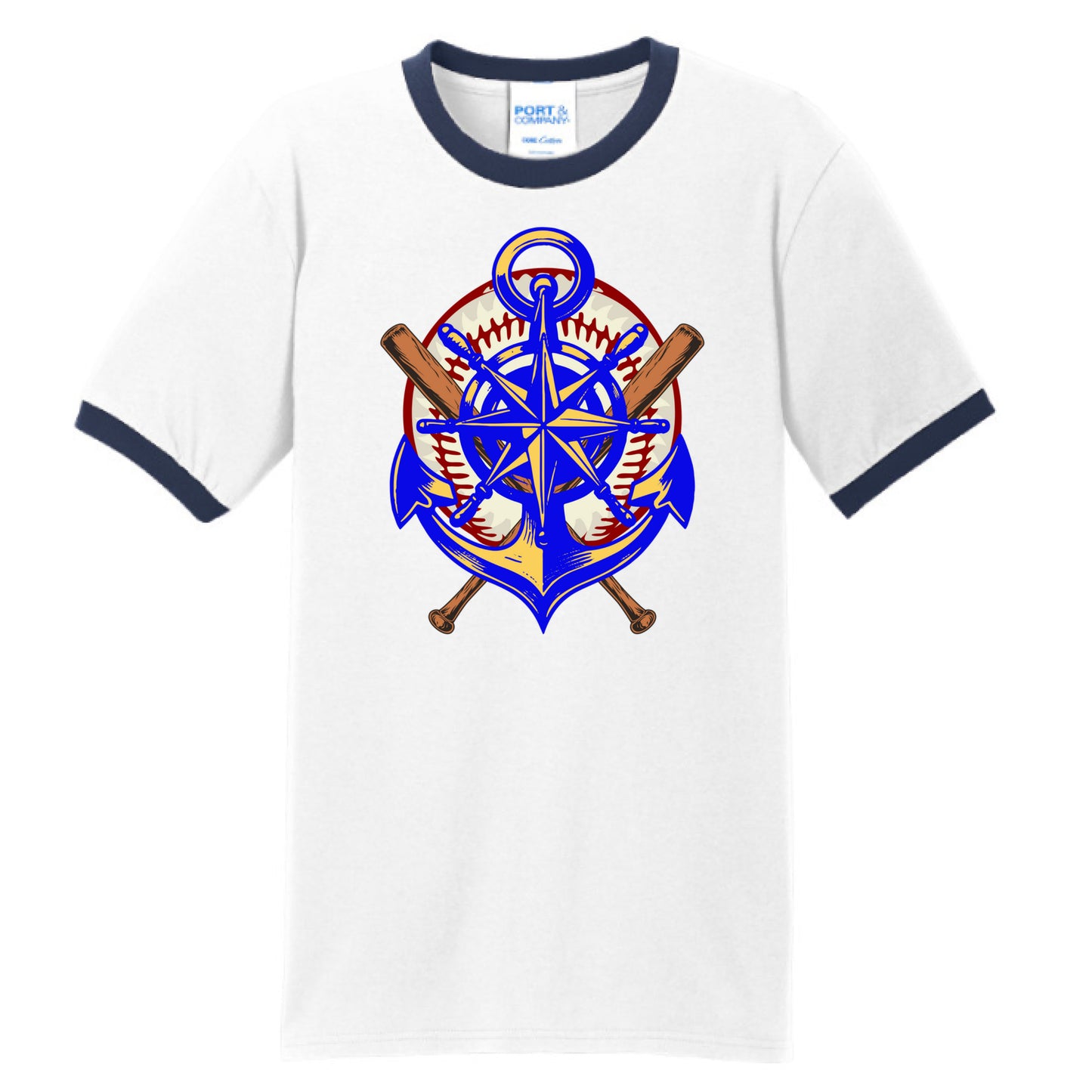 White/Navy - FRONT